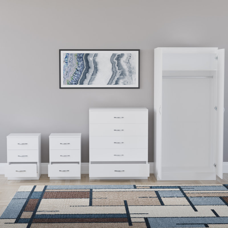 Maybery Piece Bedroom Set, White