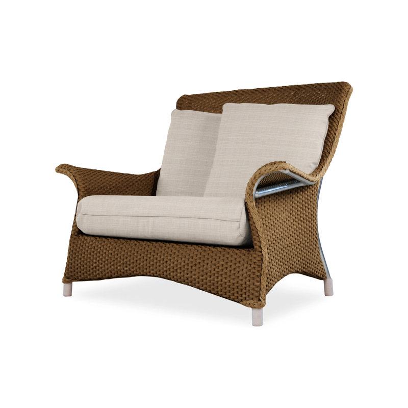 Mandalay Outdoor Lounge Chair, Loveboat Mint, Hickory