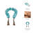 Beads Resin Coastal Style With Tassel Detail Decorative Accent For Home Office Bedroom Or Living Room Decor - 2" Blue