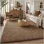 Tapis shaggy en mérinos couleur café, 152 x 213 cm, moderne et doux, 213 x 152 cm, idéal pour une décoration intérieure chaleureuse et élégante.