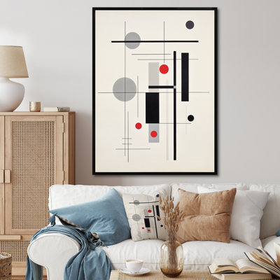 «Jaiyana Beige Minimalistic Symmetry» sur impression sur toile