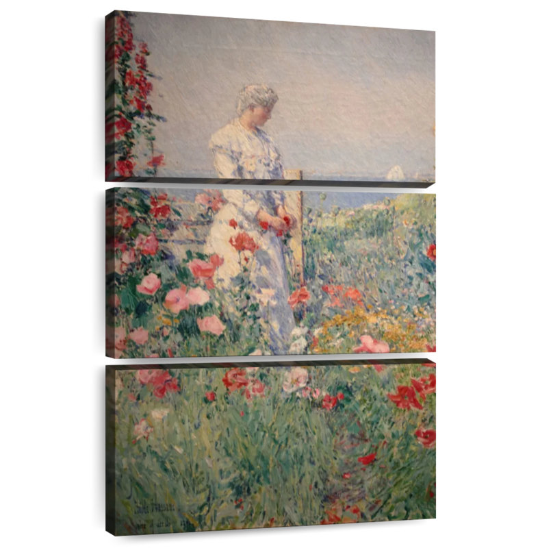 Senne Celia Thaxter In Her Garden, 50" H x 32" W
