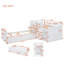 Lit mezzanine et lit plateforme en L avec 7 tiroirs et garde-corps-757998487