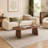 47" Oval Coffee Table, Modern Solid Wood Veneer Center Table-1908749053
