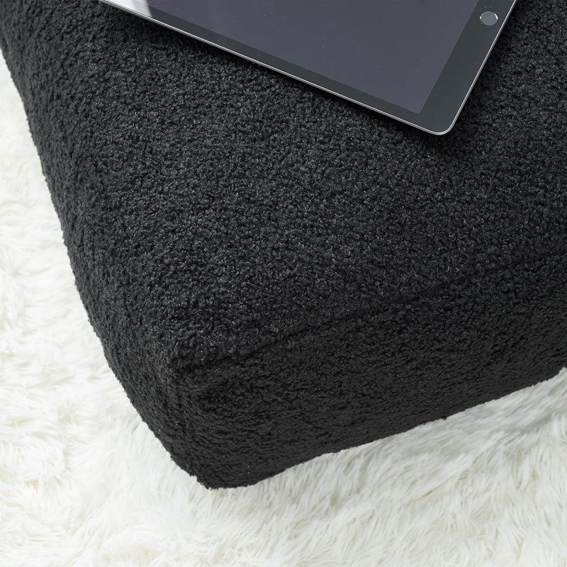 Coussin de sol Rainha Cozy, Noir passé