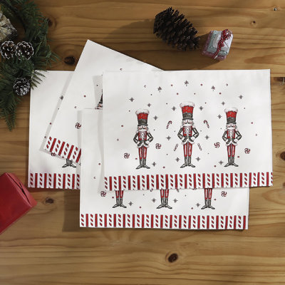  Nutcracker Candy 4-Pack Placemat Set