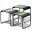Tables gigognes en verre Fujii