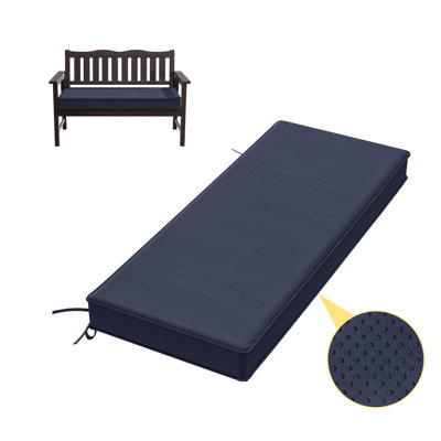 3" Thick Anti-Slip Bench Cushion For Indoor And Outdoor Use