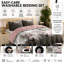 Bliss Complete Bedding Set Floral Grey Duvet Cover Fitted Sheet With Matching Pillow Case-119317710