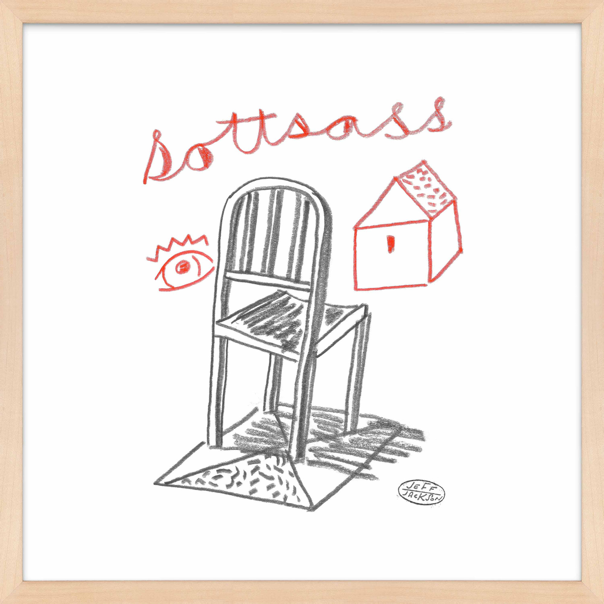 Chairs Sottsass by Jeff Jackson, 24" W x 24" H, Maple Single Picture Framed Paper