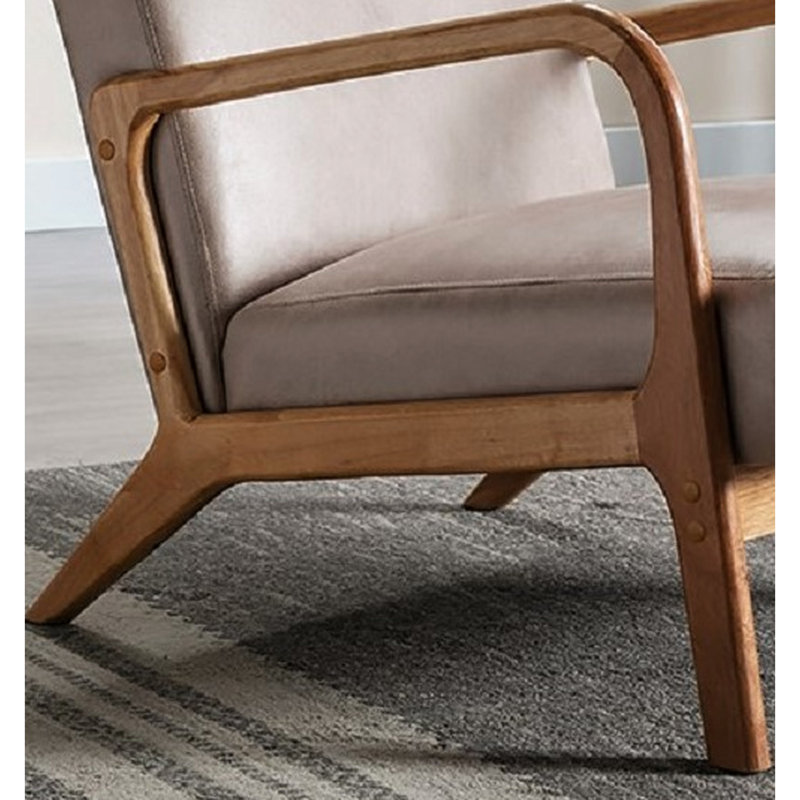 Fauteuil d'appoint Classic Mid Century Modern, Chameau clair