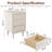 Solid Wood Mid-Century Modern Nightstand-533562042-509736841