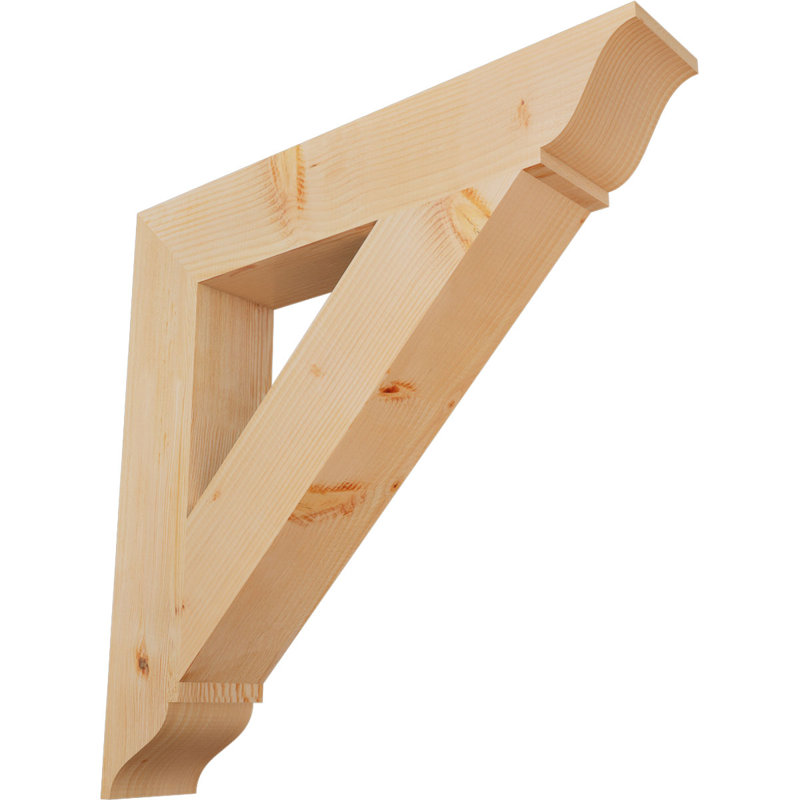 Support traditionnel, H 34 po x l 5,5 po x P 34 po, Douglas (lisse)