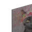 Art mural en métal Red Barrel Studio® «Flower Crown Black Cat» par Furbaby Affiliates-1000094827