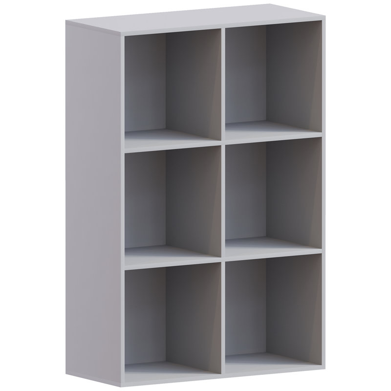 Oreland Cube Bookcase, Grey, 96.5cm H x 64.5cm W x 29cm D