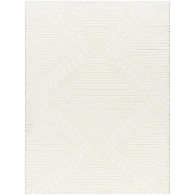 Khlani Kaja Southwestern Cream Shag Area Rug
