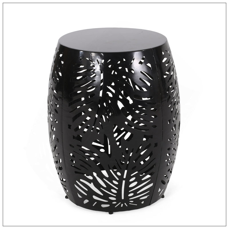 Metal End Table -Large, Black