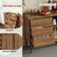 Walnut Sideboard with 3 Drawers, Sliding Doors & Countertop – 150cm