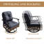Ensemble de conversation d'extérieur 2 personnes Denison, chaises pivotantes en osier avec coussins et table d'appoint-880095094