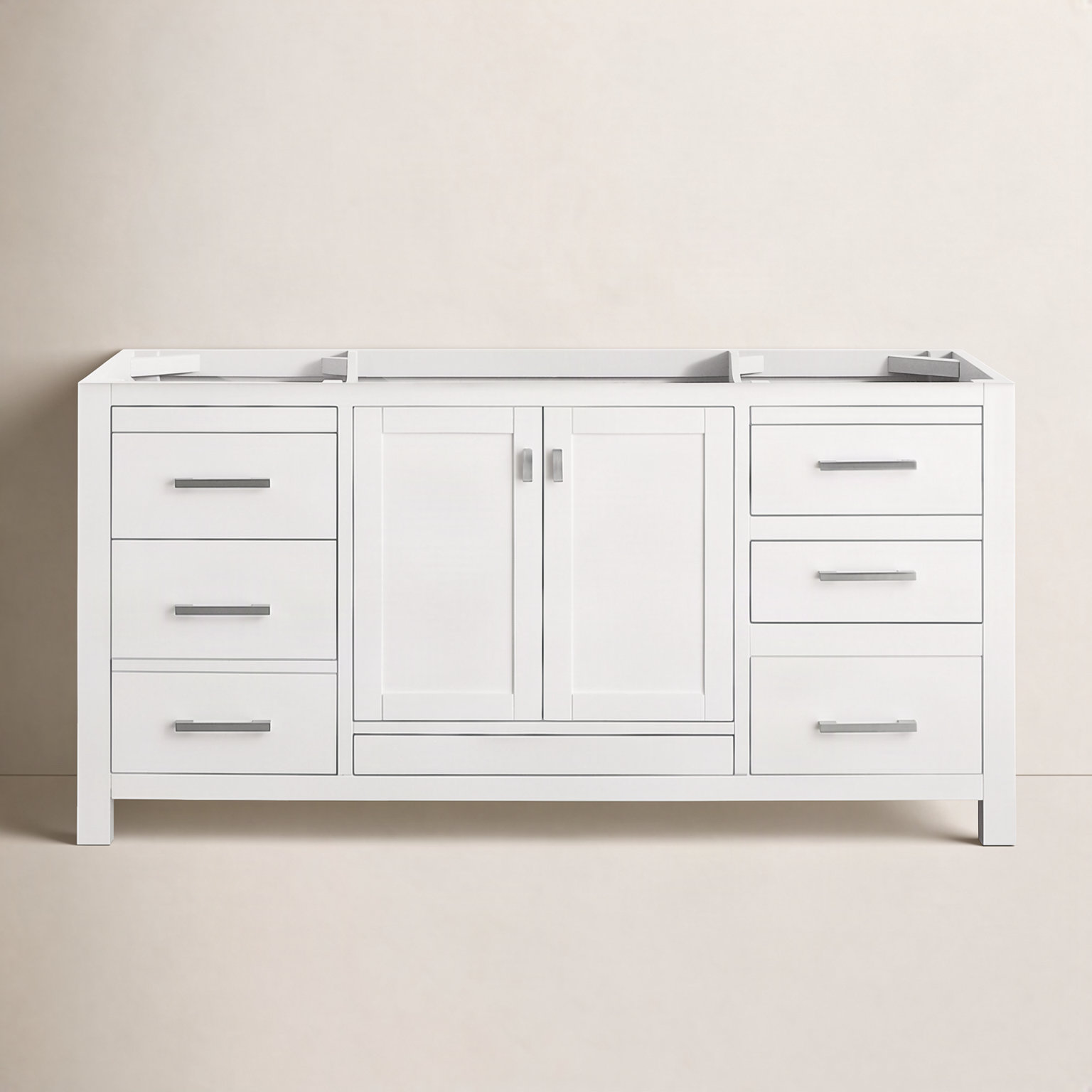 Reba Single Bathroom Vanity Base, White