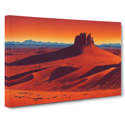 Contoured Desert - Wrapped Canvas Print