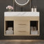 Meuble-lavabo moderne compact avec évier en céramique