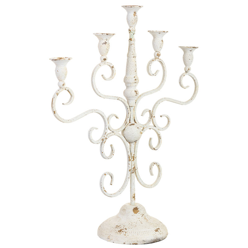Metal Tabletop Candelabra