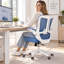 Chaise de bureau, chaise de bureau ergonomique et confortable avec capacité de 350 lb, chaise de jeu à haut dossier avec roulettes, chaise d'ordinateur en filet, soutien lombaire, appui-tête réglable, accoudoir rabattable-202091577