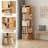 5 Tier 360° Rotating Bookshelf Tower - Space-Saving Round Spinning Display Shelf for Bedroom/Living Room/Office/Home-1332842863-1336704199