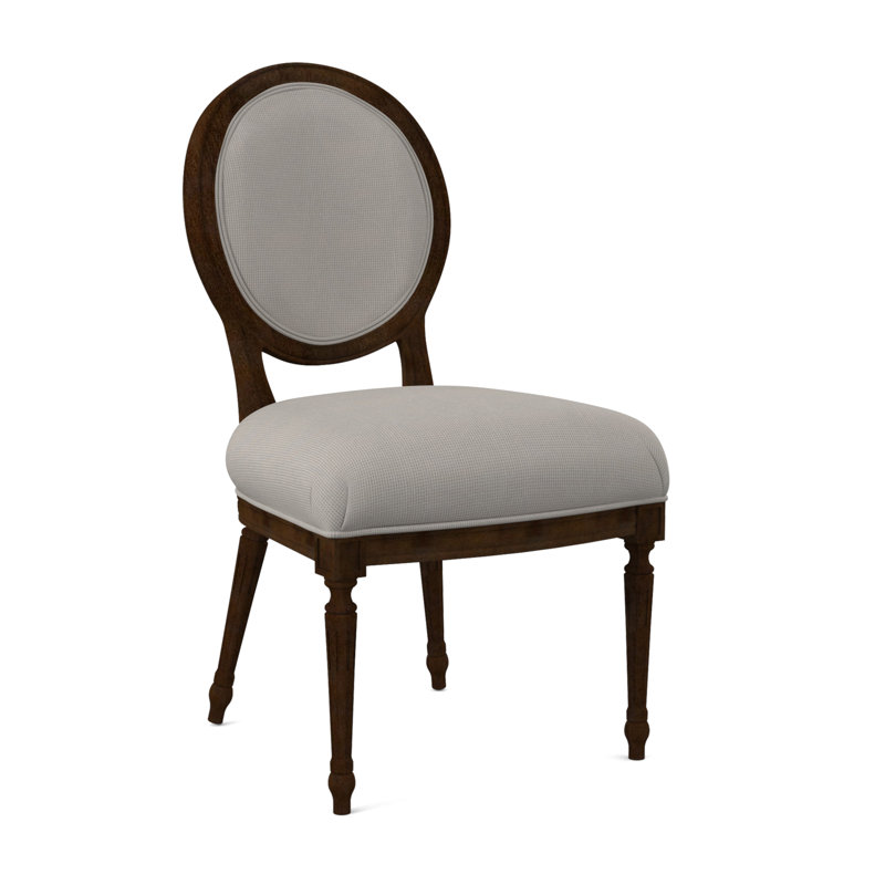 Dauphin Dining Chair, American Walnut, Libby Linen
