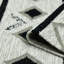 Tapis ivoire / noir Oneil-975379826