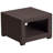 Alderman 5 Piece Outdoor Faux Rattan Chair, Sofa and Table Set in Chocolate Brown