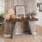 Chasidi Rectangular Pedestal Console Table-687109063