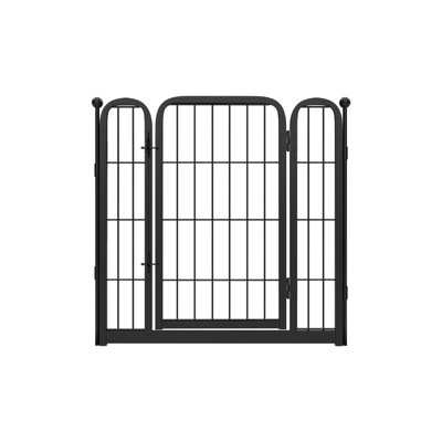 Parc pour chien FXW Homeplus conçu pour une utilisation à l'intérieur, 1 barrière supplémentaire, hauteur pour chiens de taille moyenne