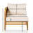 Outdoor 5 Seater V-Shaped Acacia Wood Sofa