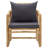 Patio Chairs Outdoor Patio Dining Chair with Cushions Bamboo-1156790009