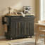 Chariot pour îlot de cuisine 44 po, 2 îlots de cuisine avec armoires de rangement, 2 tiroirs, brun-1787147846