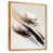 Toile avec cadre flottant or