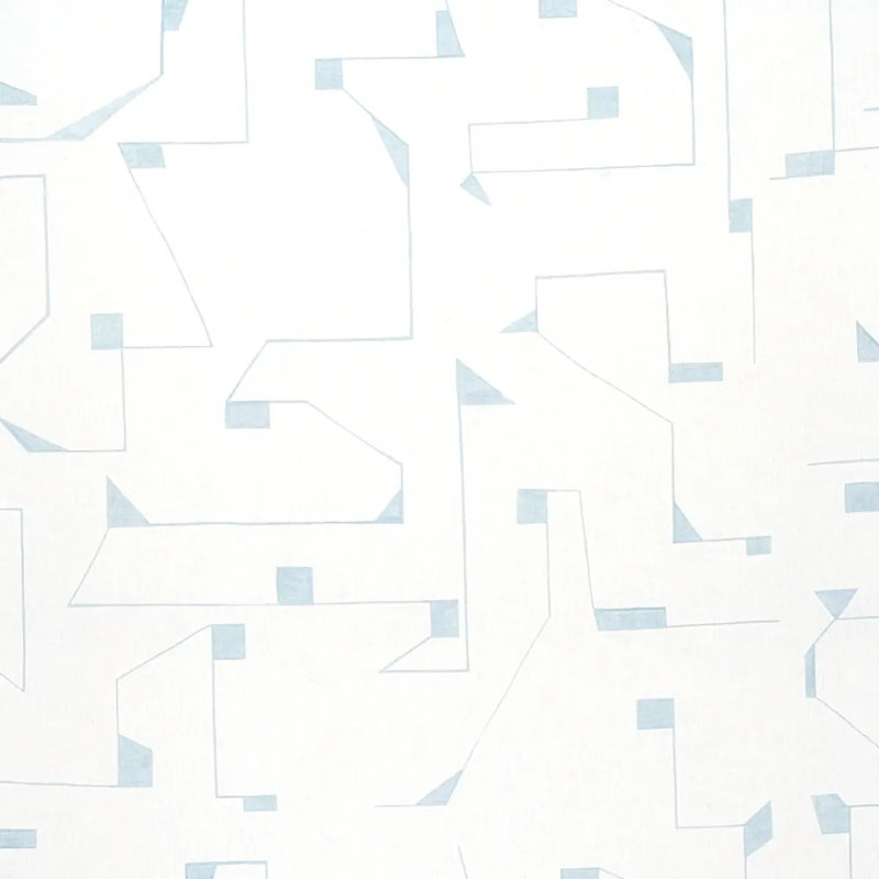 Schumacher x Porter Teleo Circuit Fabric, Sky
