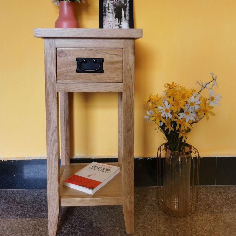 Bouwkamp 40cm W Solid Wood Bedside Table