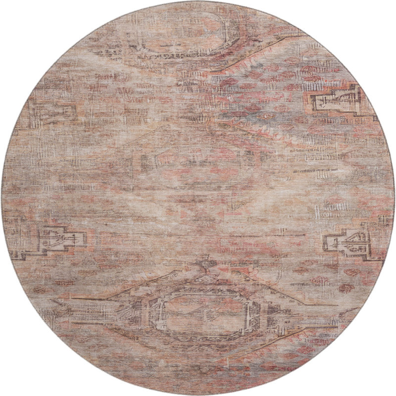 Tapis de qualité supérieure lavable à la machine AMF1631 Global Marasco, Rond 8 pi