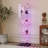 Storage Cabinet, Glass, Tempered Display,Wine,,File, Tempered Top,Bluetooth Led Light Strip,With Door Lock