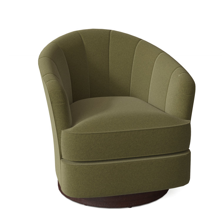 Tipsy Upholstered Swivel Barrel Chair