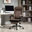 Fauteuil Big and Tall en brun foncé