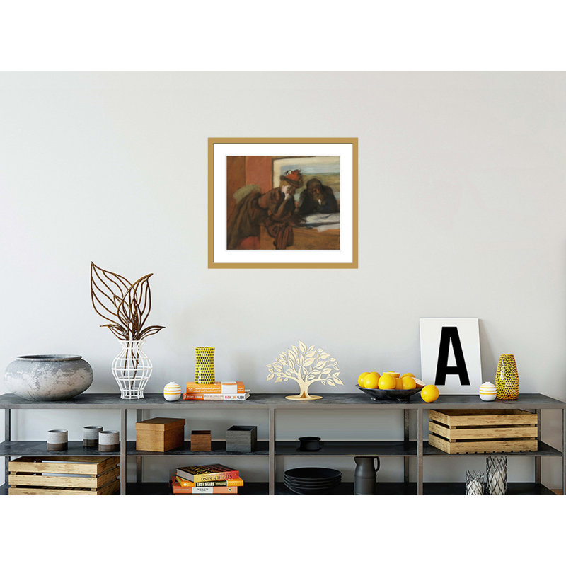 «The Conversation» par Edgar Degas, impression giclée encadrée, H 23,5 po x l 27,01 po
