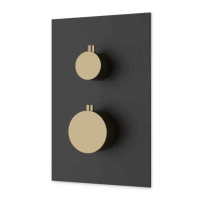 Thermostat carré et rond avec inverseur à 3 voies et ensemble de garniture de position d'arrêt