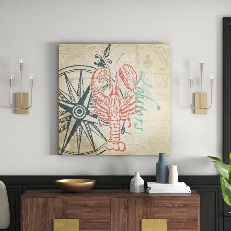Fresh Lobster 2 - Wrapped Canvas Print, 101cm H x 101cm W x 3.81cm D