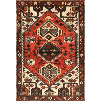 Tapis oriental rouge / beige