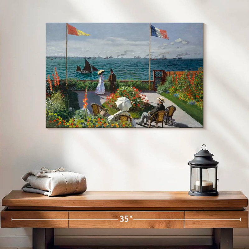 Jardin à Sainte Adresse, H 16 po x l 24 po