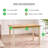 Alissah Rubberwood Extending Dining Table Set - Traditional Rustic Farmhouse Style-476061262-476061259